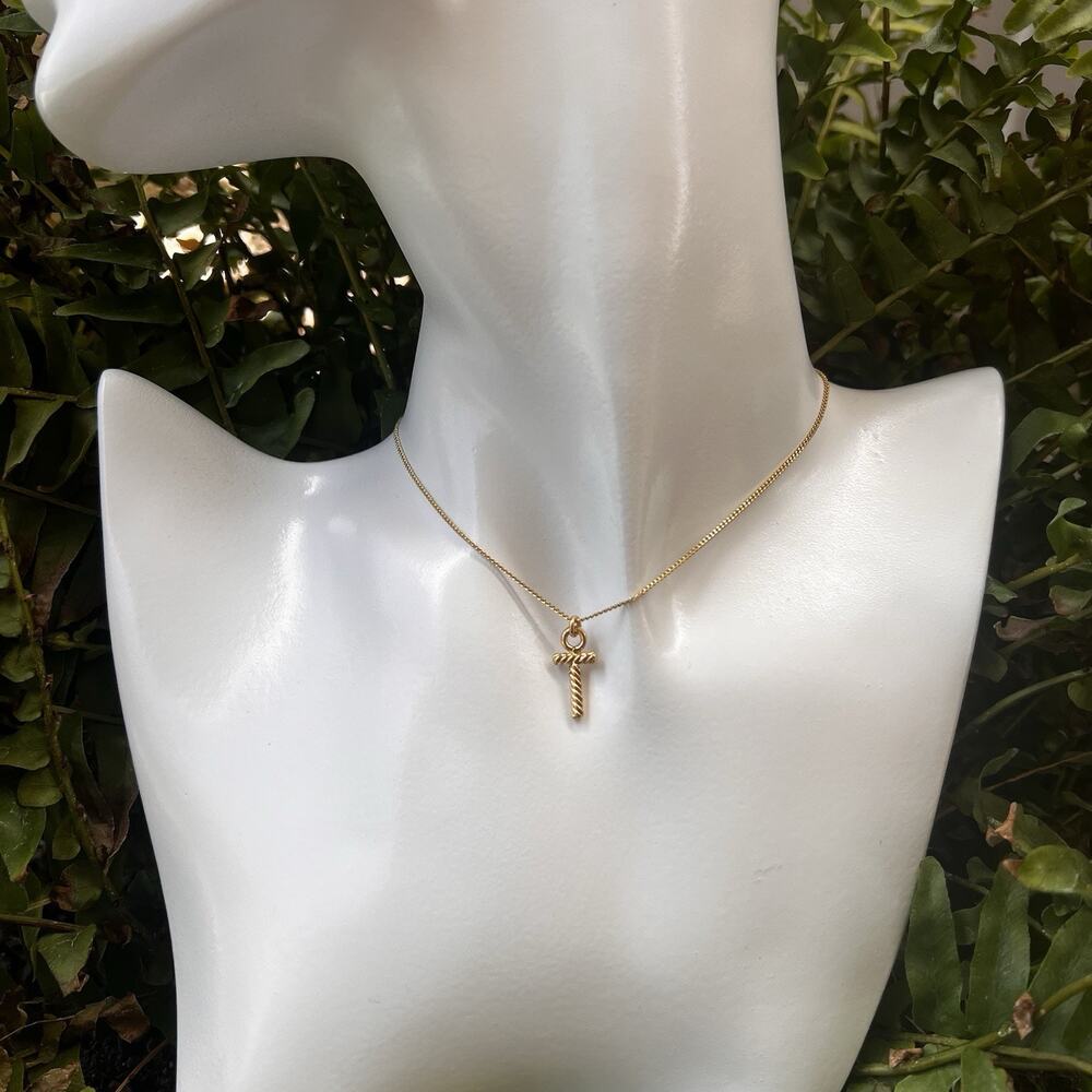 Brenda Grands Cross Necklace Solid Brass New W Tag